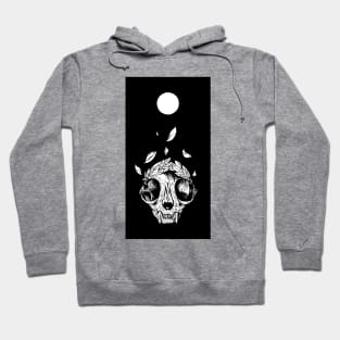 The concept of winning (lucky cat skull + laurel wreath) dark Hoodie